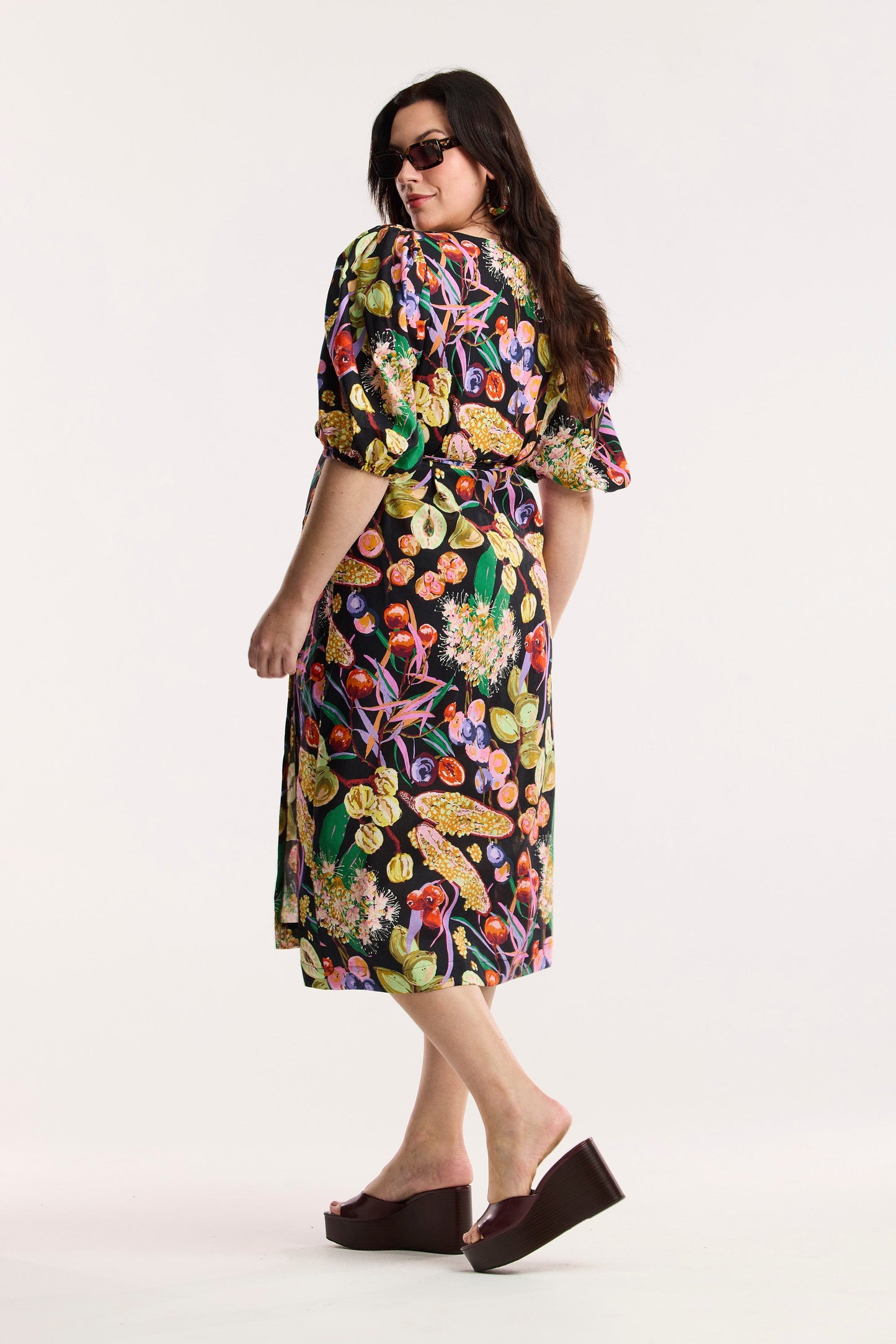 Fruit Of The Land Wrap Dress