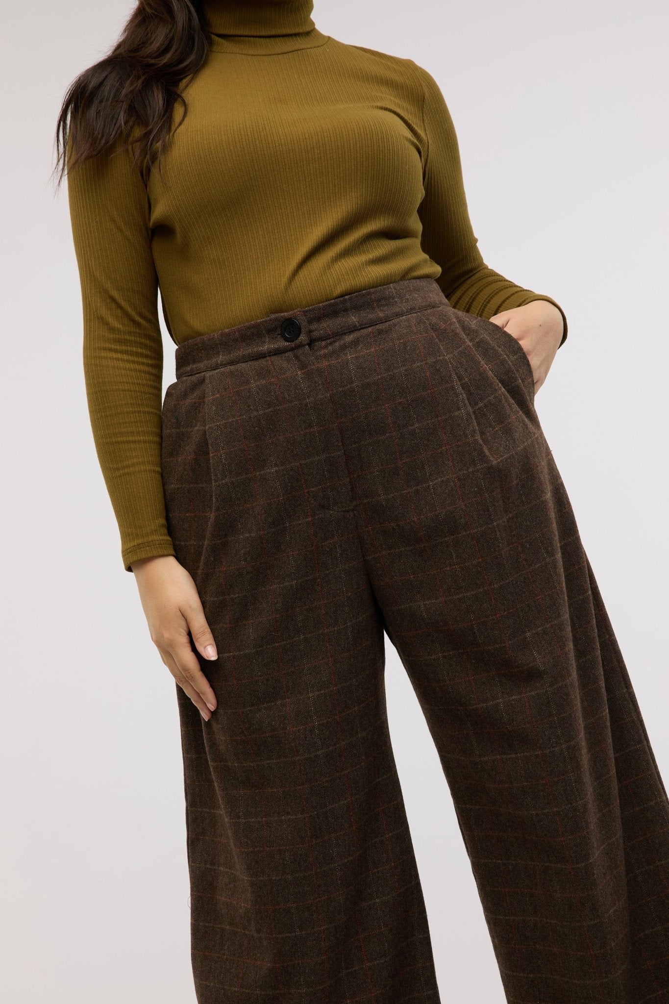 Traveller Rib Roll Neck Top